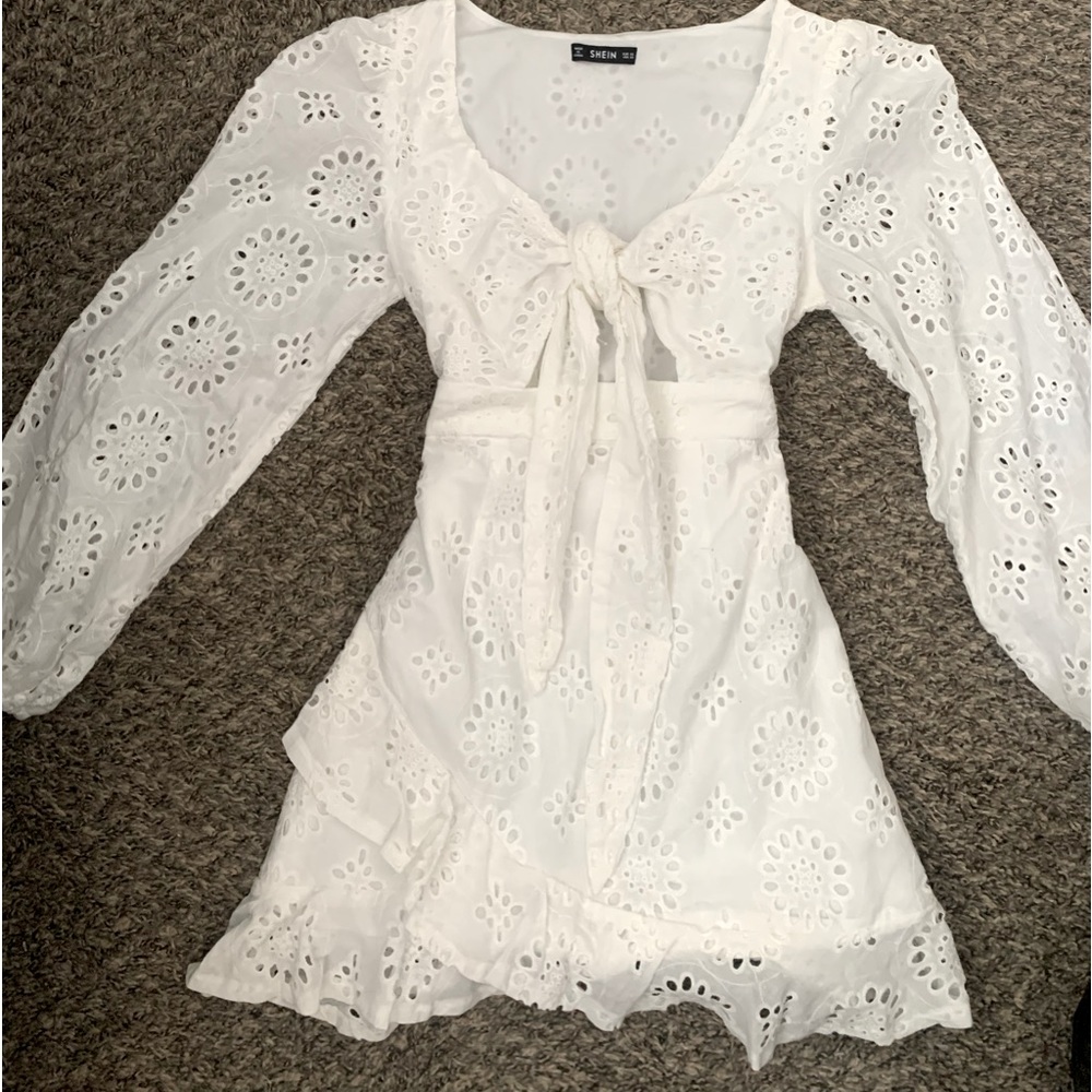 White mini dress